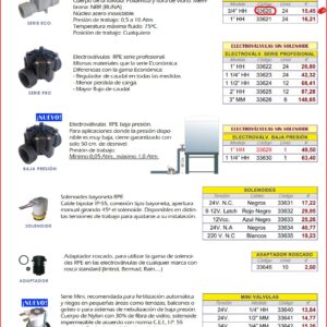 Electroválvula RPE baja presión
